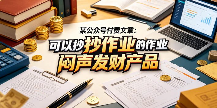 某公众号付费文章：可以抄作业的闷声发财产品-520资源库
