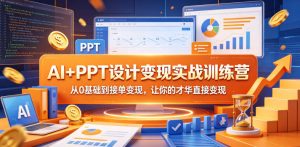 AI+PPT设计变现实战训练营，从0基础到接单变现，让你的才华直接变现-520资源库
