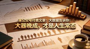 某公众号付费文章：大数据告诉你：大器晚成，才是人生常态-520资源库