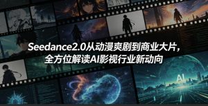 Seedance2.0从动漫爽剧到商业大片，全方位解读AI影视行业新动向-520资源库