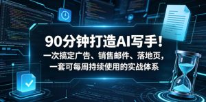 90分钟打造AI写手！一次搞定广告、销售邮件、落地页，一套可每周持续使用的实战体系【原创双语字幕】-520资源库