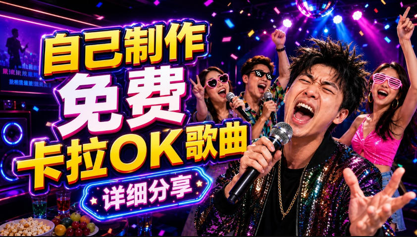 零基础AI制作免费卡拉OK视频教程，从歌曲生成、音轨分离到字幕制作、视频导出，手把手教学-520资源库