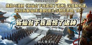 爆款AI漫剧《斩仙台下我震惊了诸神》深度解析课，逐段拆解仙侠漫剧镜头与制作思路，快速复刻爆款创作模式-520资源库