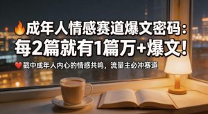 公众号流量主成年人情感心理赛道，流量最大，受众最广的主流赛道之一，平均每2篇就有1篇万爆文章-520资源库