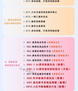 小红书虚拟项目特训班9.0，AI原创PPT技术全跑通，单品单店月纯利润几个W-520资源库